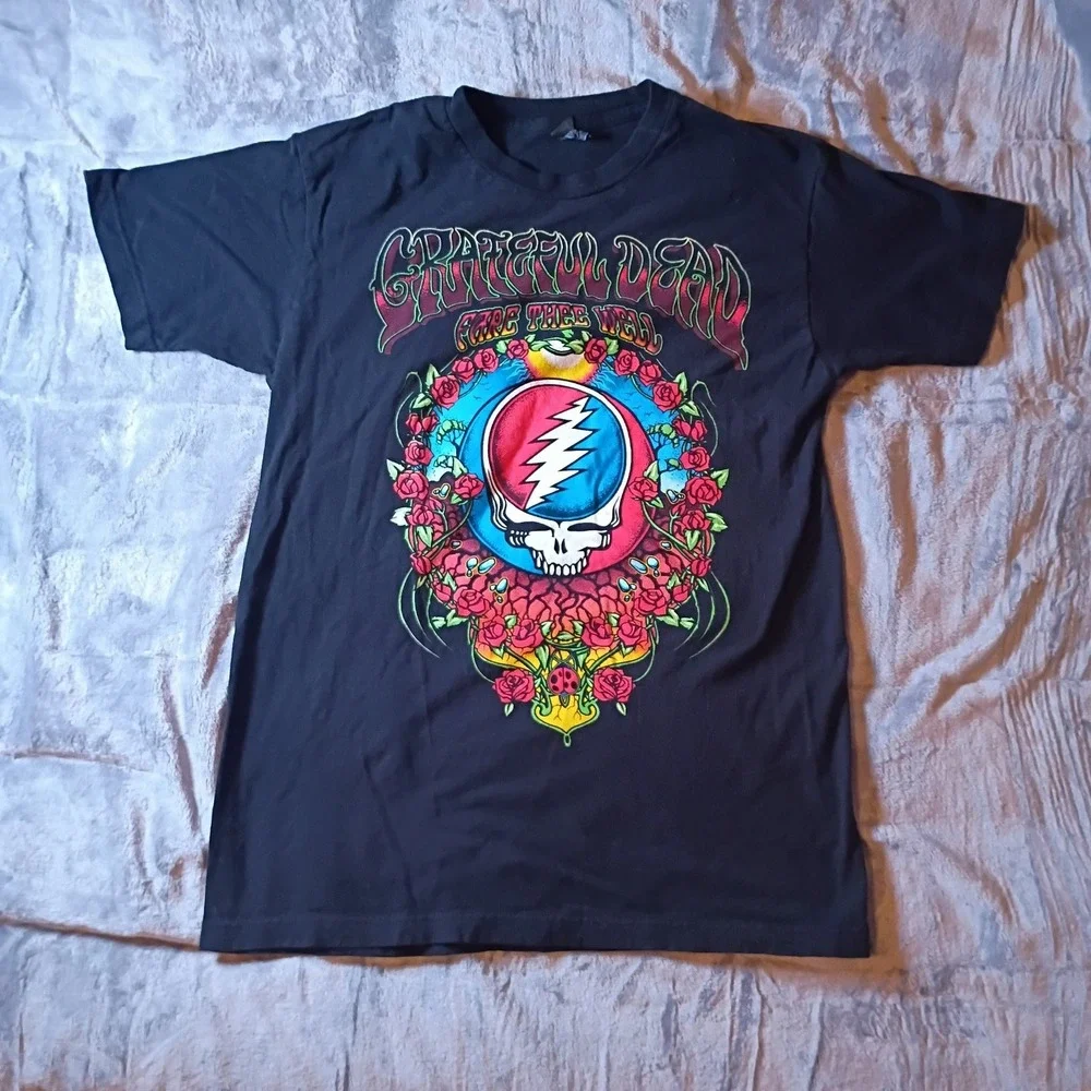 Grateful Dead Fare Thee Well 50th Anniversary Shirt Tultex Black Medium Mens